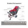 Children’s Cerebral Palsy Transport Wheelchair, High-Back, Fully Reclining view 4