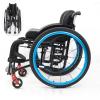 Foldable Portable Sports Wheelchair, Manual Aluminum Alloy Transport Wheelchair for Adults view 1