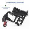 Foldable Portable Sports Wheelchair, Manual Aluminum Alloy Transport Wheelchair for Adults view 2