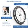 Foldable Portable Sports Wheelchair, Manual Aluminum Alloy Transport Wheelchair for Adults view 3