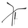 Gogogmee Universal Metal Eyeglass Temples, 1 Pair, Black, Non-Slip view 1