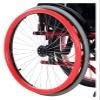 Wheelchair Push Rim Covers, 1 Pair, Non-Slip, Wear-Resistant, Red, 22-Inch view 1