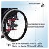 Wheelchair Push Rim Covers, 1 Pair, Non-Slip, Wear-Resistant, Red, 22-Inch view 2