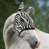 Horses Zebra Fly Mask, Lightweight and Breathable, Fine Mesh, Perforated Fabric Ears, Size S view 2