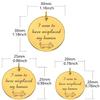 Personalized Engraved Dog Tag, Gold, 20 mm view 2