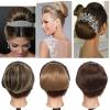 Synthetic Straight Chignon Bun Hairpiece, 6 in, Drawstring, Clip-In Ponytail Extension view 3