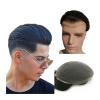 Xumh2024-3 Men's 10×8-Inch Swiss Lace Human Hair Toupee, Jet Black view 1