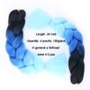Ombre Jumbo Synthetic Crochet Braiding Hair Extensions, Blonde, for Women (67) view 4