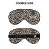 Leopard-Print Blackout Sleep Mask with Adjustable Straps, Unisex view 2