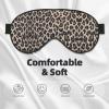 Leopard-Print Blackout Sleep Mask with Adjustable Straps, Unisex view 3
