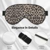 Leopard-Print Blackout Sleep Mask with Adjustable Straps, Unisex view 4