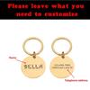 Personalized Pet ID Tag, Mirror-Finish Bone, Rose, 20 mm view 2
