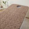 LDLCYCN Thick Sponge Massage Table Pad with Face Hole, Coffee, 6 cm, 70 × 190 cm view 1