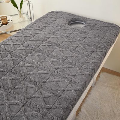 LDLCYCN Sponge Massage Table Pad with Face Hole, Gray, 3 cm, 90 x 200 cm (H)