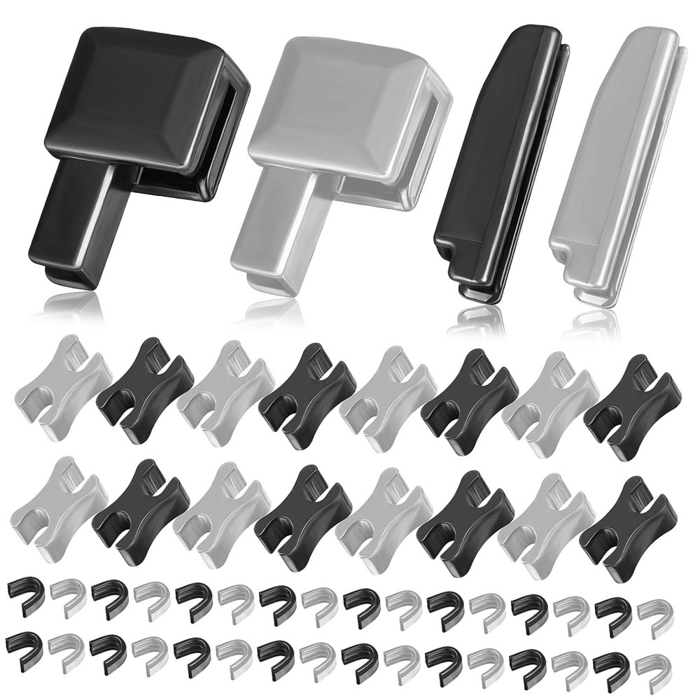 80-Piece Metal Zipper Repair Kit for Jackets and Backpacks