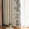 KnSam 2-Piece Set of Milky White Flower Patchwork Curtains for Girls, 96 x 138 cm Each view 1