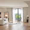 KnSam 2-Piece Set of Milky White Flower Patchwork Curtains for Girls, 96 x 138 cm Each view 2