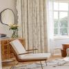 KnSam 2-Piece Beige Chenille Blackout Curtain Set, 52 x 108 in view 3