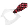 Adjustable Dog Tie in Black-Red Plaid view 1