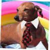 Adjustable Dog Tie in Black-Red Plaid view 4