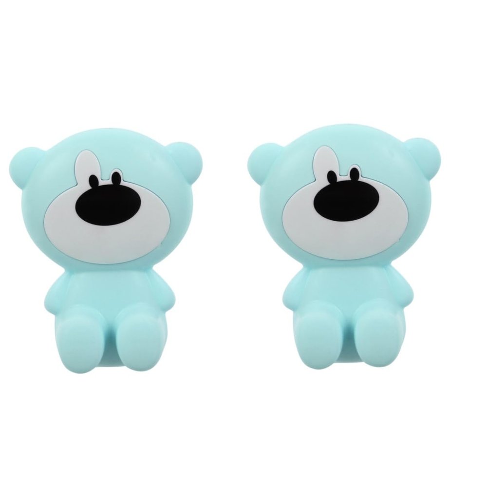 SEWACC 2-Piece Child-Friendly Door Stopper with Cartoon Design, Flexible Finger-Pinch Protection for Home