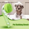 Rrlihjgu Dog Bath Brush with Soap Dispenser view 2