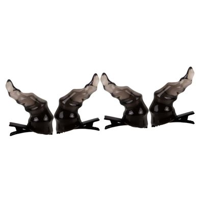 FRCOLOR 4-Piece Small Devil Horn Hair Clips