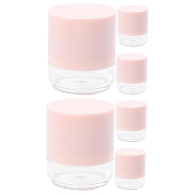 FRCOLOR 6-Pack Refillable Powder Containers with Puffs