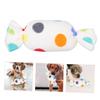 WOONEKY Squeaky Dog Toys, 2-Pack Plush Chew Toys for Puppies, Candy-Shaped, Unstuffed view 4