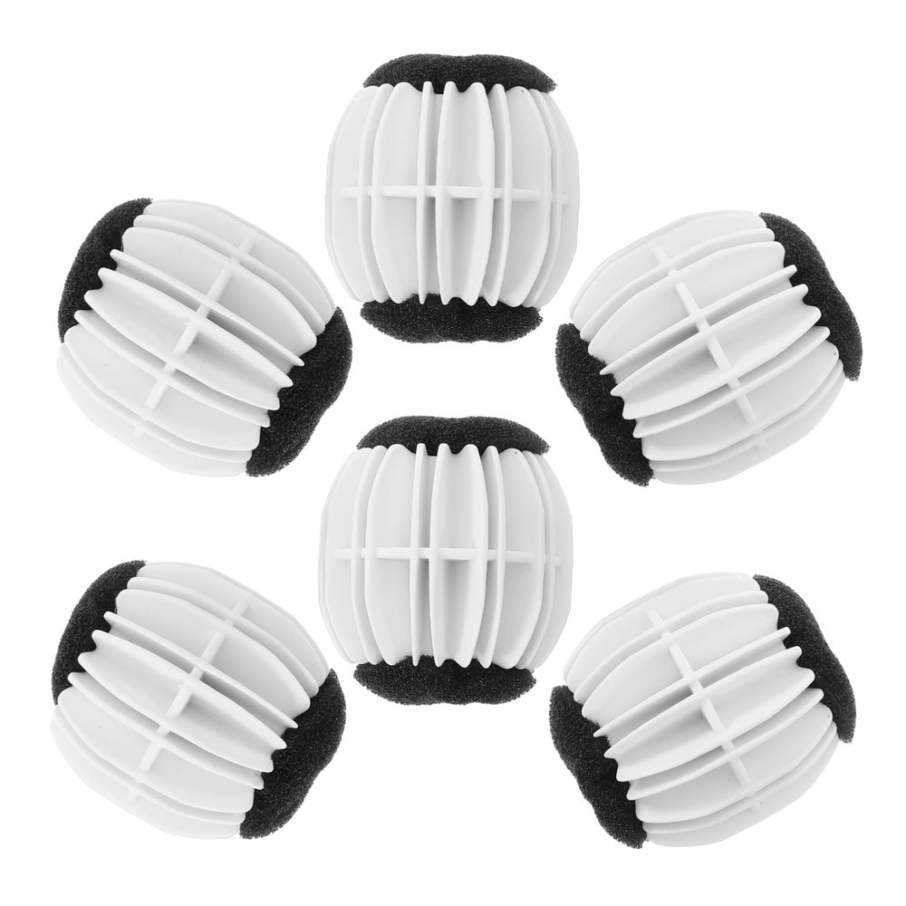 ORFOFE 6-Piece Reusable Washing Machine Balls, PP and Sponge, Lint Removal, Anti-Tangling Function, Small Soap Pieces
