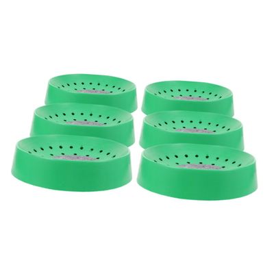 WOONEKY 6-Piece Durable Plastic Pigeon Nests with Cushion Protection, Reusable Bird Egg Trays for Outdoor Pigeon Breeding and Bird Keeping