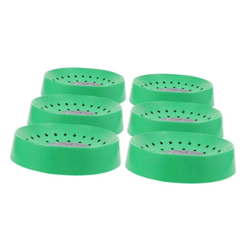 WOONEKY 6-Piece Durable Plastic Pigeon Nests with Cushion Protection, Reusable Bird Egg Trays for Outdoor Pigeon Breeding and Bird Keeping