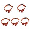 Supvox 5-Pack Halloween Cat Collars with Bows, Adjustable and Removable, Yellow Bat Design view 1