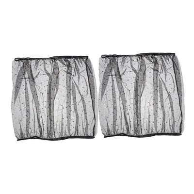 VILLFUL 2-Piece Breathable Bird Cage Protective Net Cover for Parrot Cages