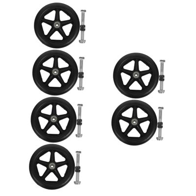 SHINEOFI 6-Piece Front Wheel Replacement Set for Wheelchairs