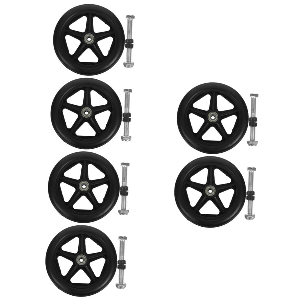 SHINEOFI 6-Piece Front Wheel Replacement Set for Wheelchairs