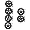 SHINEOFI 6-Piece Front Wheel Replacement Set for Wheelchairs view 1