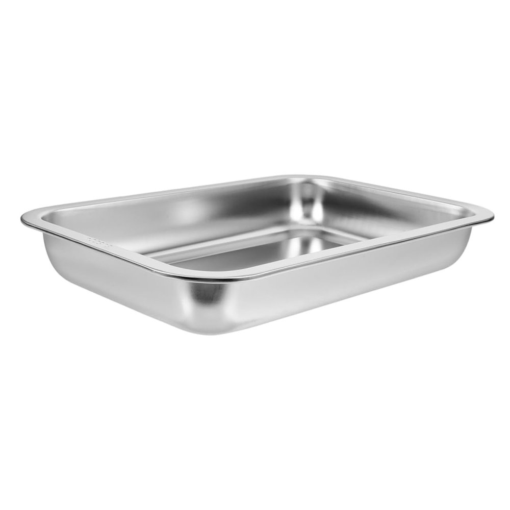 CIYODO Stainless Steel Open Cat Litter Box for Small Cats