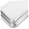 CIYODO Stainless Steel Open Cat Litter Box for Small Cats view 3