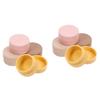 FRCOLOR 8-Piece Silicone Travel Containers, Small Bottles and Jewelry Storage Jars view 1