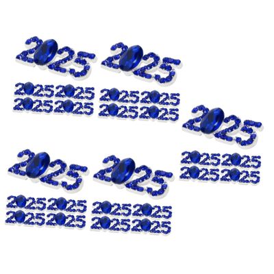 STOBOK 25-Piece Nail Charms, Sparkling Manicure Decorations for Nail Art