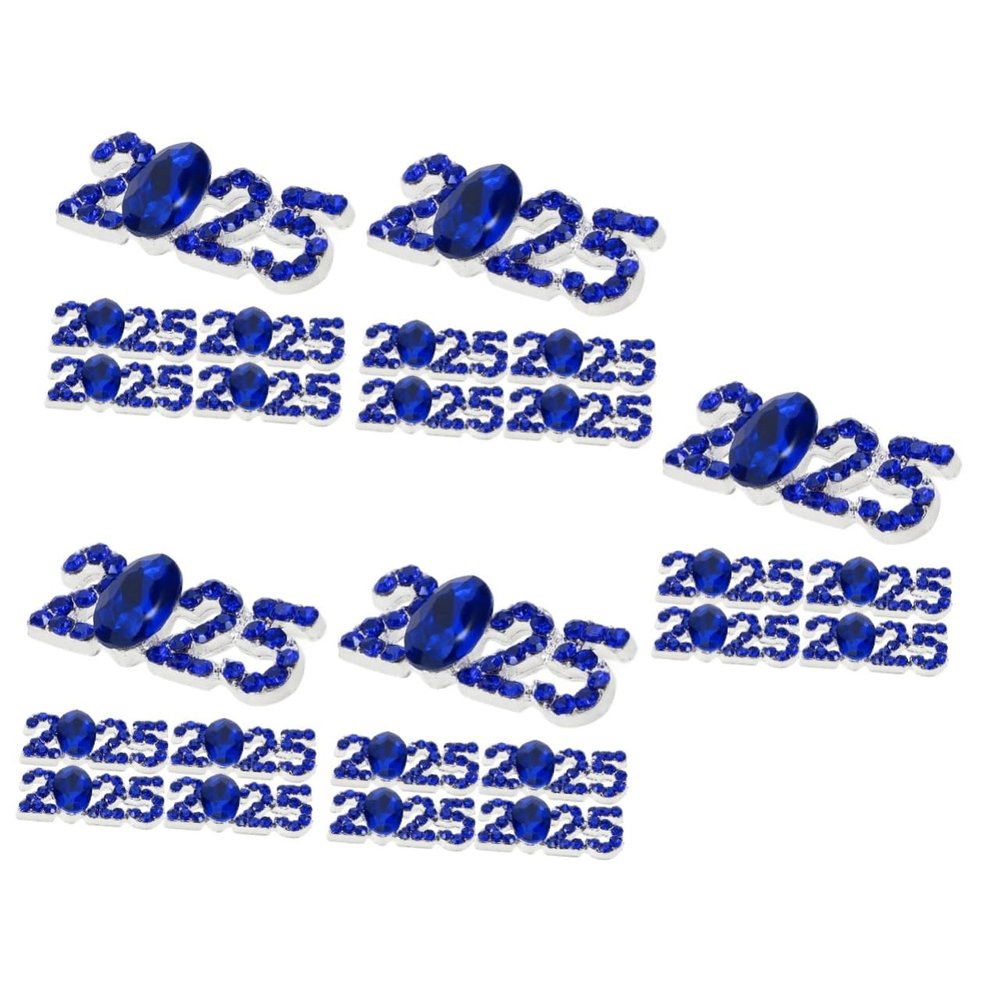 STOBOK 25-Piece Nail Charms, Sparkling Manicure Decorations for Nail Art