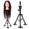 TIKATARER Wig Stand, Versatile Mannequin Head Stand with Stable Black Holder for Salon Training and Practice view 2