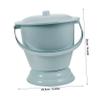 minkissy 2-Piece Portable Urinal and Spit Bowl, Plastic Bedside Urine Container view 2