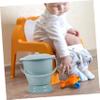 minkissy 2-Piece Portable Urinal and Spit Bowl, Plastic Bedside Urine Container view 3