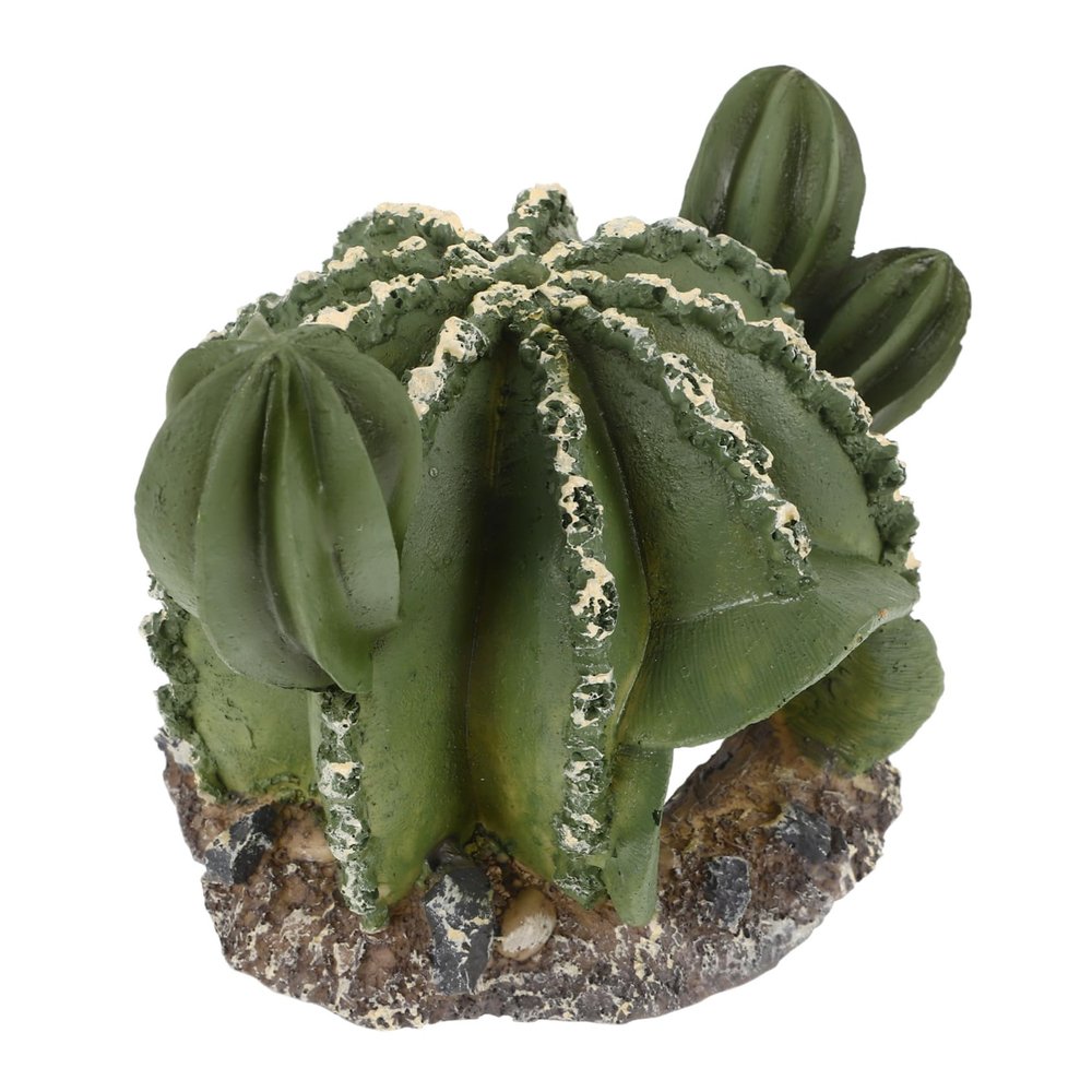 Green Resin Cactus Reptile Hide for Terrariums