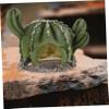 Green Resin Cactus Reptile Hide for Terrariums view 2