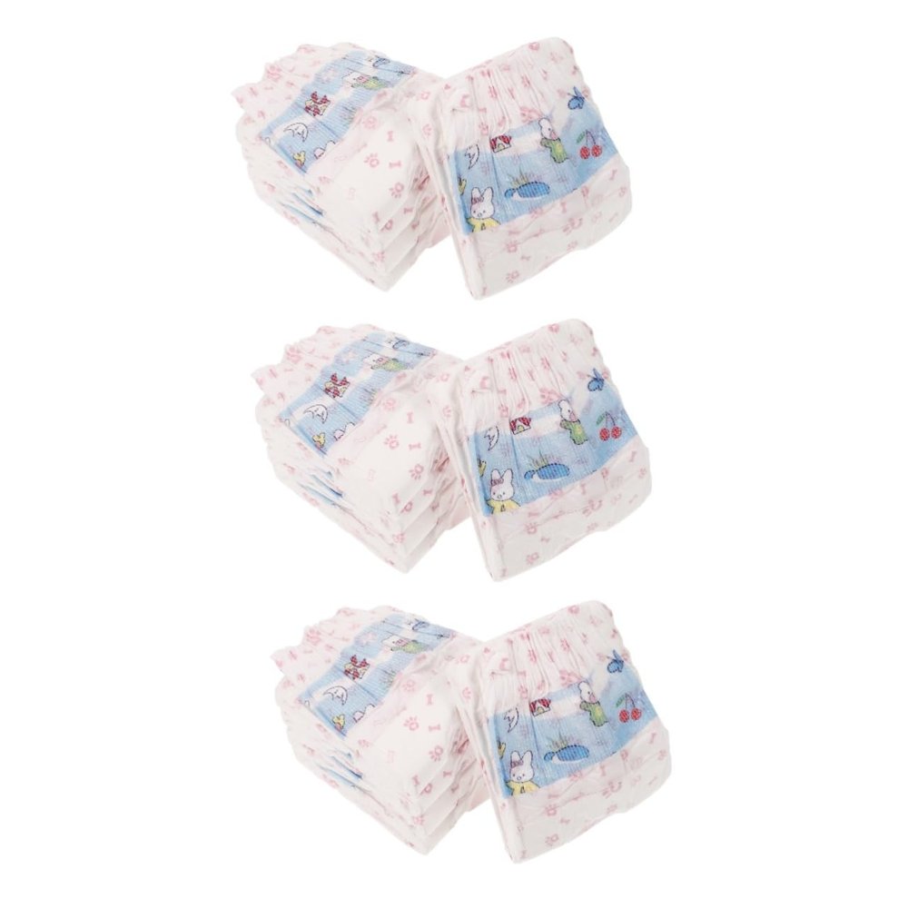BESPORTBLE 3-Pack Reusable Female Dog Diapers, Cotton, Pink