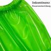 CSGTUO PVC Pull-On Incontinence Pants for Adults, Waterproof, Washable and Reusable, Size M, Green view 3