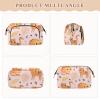 FRODOTGV Toiletry Bag with Cute Leopard and Palm Leaf Design, Large Cosmetic Bag, 1 Size view 3